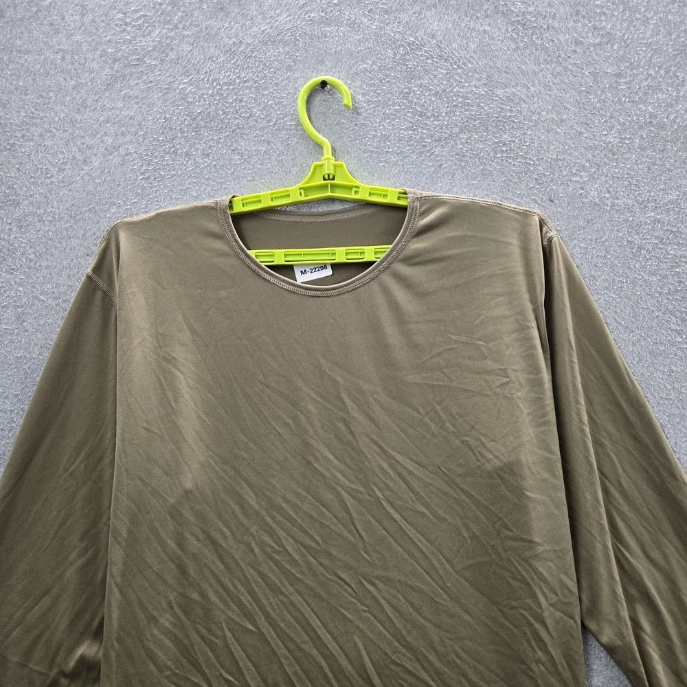 Milliken Men Shirt XL Tan Undershirt Cold Weather Gen III Thermal Long Sleeve